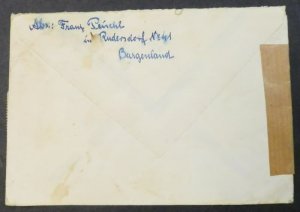 EDW1949SELL : AUSTRIA Collection of 33 Air Mail Censored covers to USA.