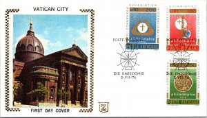 Vatican FDC 1976 - XLI Int'l Eucharistic Congress - Z-Grill Cachet - F30765