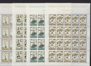LIECHTENSTEIN, MINISHEET Flowers 1995, MNH	