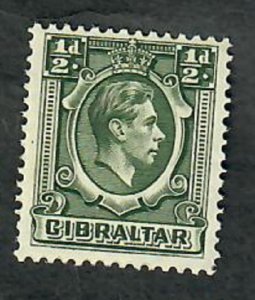 Gibraltar #107 Mint Hinged single