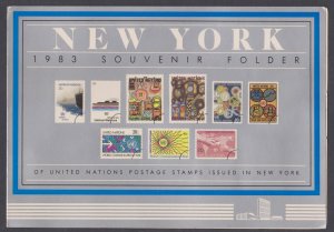 UNITED NATIONS UNO NEW YORK 1982 YEARSETS - SOUVENIR FOLDER (9-STAMPS MNH)