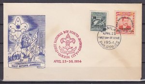 Philippines, 608-609. 1st National Scout Jamboree issue. First day cover. ^