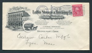 1915 Lattin Storage & Trucking - Bridgeport, Connecticut to Lyon, Massachusetts