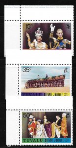 Tuvalu 1977 QE reign Sc 43-45 MNH A1869