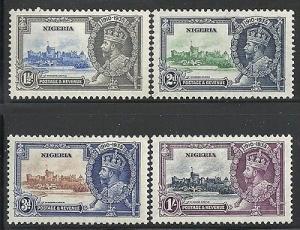 Nigeria 34-37 MH, 1935 Silver Jubilee Issue for King Geor...