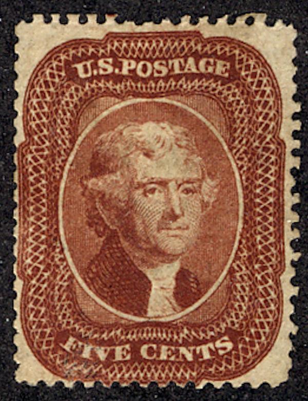 US #28 SCV $60,000.00 VF mint hinged, most likely regummed, still one of the ...