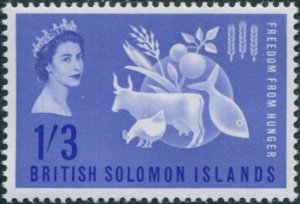 Solomon Islands 1963 SG100 1/3 Freedom from Hunger MLH