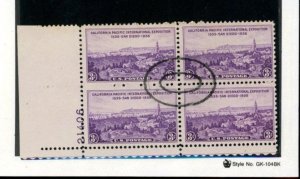 PKStamps - USA - 773 - Used - Plate Block - (B120-201