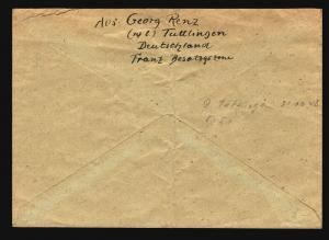 Germany 1948 Wurttemberg Cover / 30Pf Value / Light Fold - Z15652