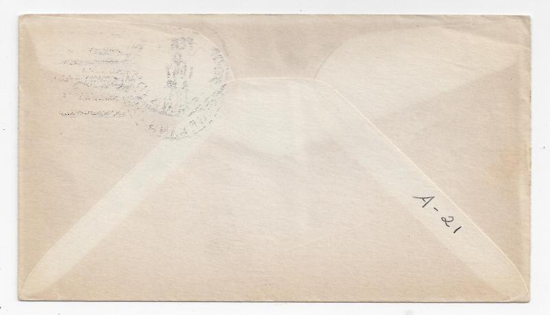 Naval Cover 1947 USS Vogelgesang DD 862 Cacheted