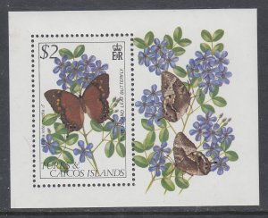 Turks and Caicos 511 Butterfly Souvenir Sheet MNH VF