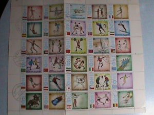 ​FUJEIRA-1972 OLYMPIC GAMES MUNCHUNE'72   CTO FULL SET SHEET-VF  CTO FULL SET