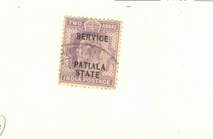 PATIALA INDIAN STATE O22 USED BIN $0.50