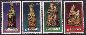 Aitutaki-SC#271-4 unused NH set-Christmas-1982-