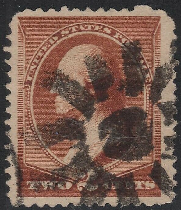 US Scott # 210 2c Washington Fancy Cancel