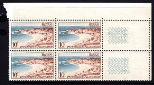 France 1954 Royan Beach Mint MNH Block of 4 SC 721