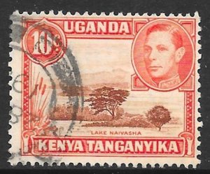 Kenya Uganda Tanganyika 69: 10c George VI, used, F-VF