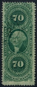 US #R65c 1862-71 - 70c Foreign Exchange Revenue scv $14.00  *Bay Stamps* 