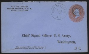 USA 3c War Department UO54 Postal Stationery Port Republic New Jersey 110099