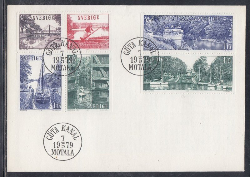Sweden Scott 1290a FDC - Gota Canal