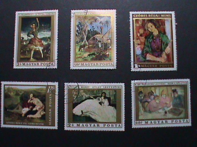 ​HUNGARY- FAMOUS  PERSONS ARTS PAINTING USED STAMPS VF WE SHIP TO WORLD WIDE