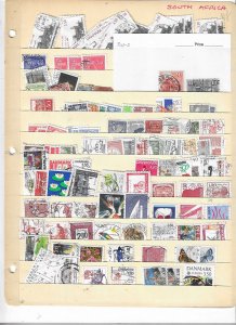 DENMARK COLLECTION ON STOCK SHEET MINT/USED