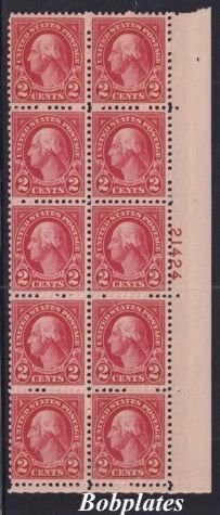 BOBPLATES US #634 Washington Lower Right Plate Block of 10 21424 VF MNH CV=12.5