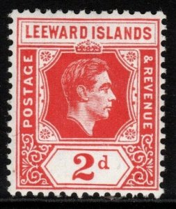 LEEWARD ISLANDS SG104 1949 2d SCARLET MTD MINT