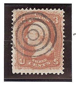 U.S. Used Scott #94 3 Cent Red