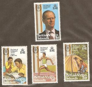 British Virgin Islands Scott # 409-12  Mint never hinged