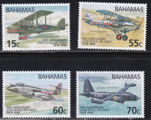 Bahamas # 907-910, Royal Air Force Anniversary, NH, 1/2 Cat.