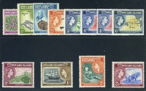 Pitcairn Islands 1957 QEII set complete superb MNH. SG 18-28. Sc 20-31.