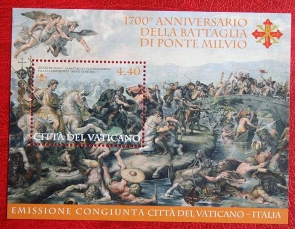 VATICAN CITY 2012 Battle of Ponte Milvio S/S MNH Scott# 1507 SG 1664