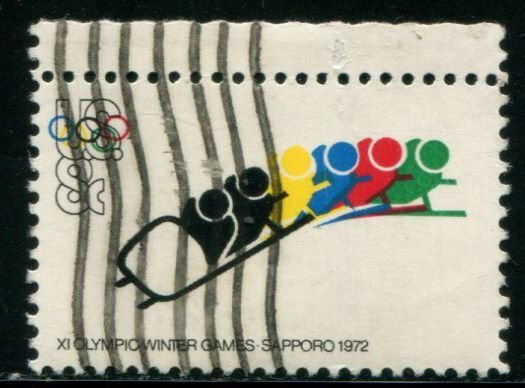 1461 US 8c Olympic Bobsled, used