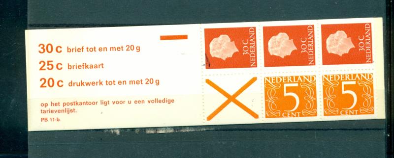 Netherlands - Sc# 349a. 1971 Complete Booklet. MNH $22.50.