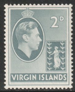 Virgin Islands BVI Scott 79 - SG113a, 1938 George VI 2d MH*