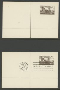 Canal Zone UX19 1974 Postal Cards (2). Unused and First Day Cancel.