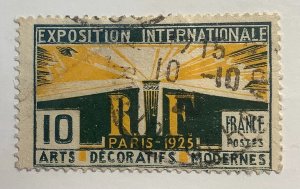 France 1925 Scott 220 used - 10c, International Modern Art Exhibition