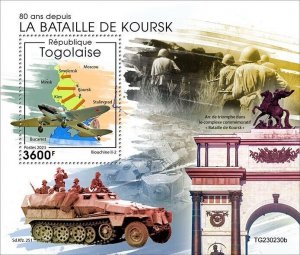 2024/01 - TOGO - BATTLE OF KURKS WWII     1V  complet set    MNH **
