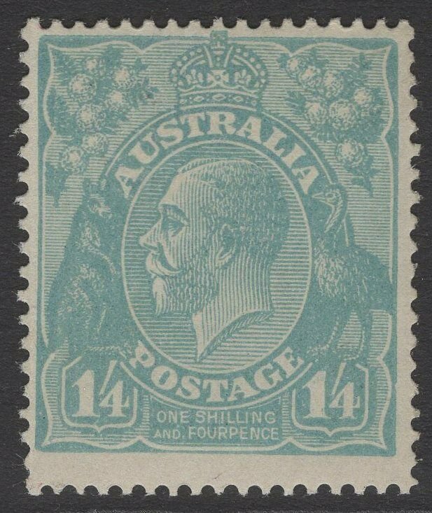 AUSTRALIA SG66 1920 1/4 PALE BLUE MNH