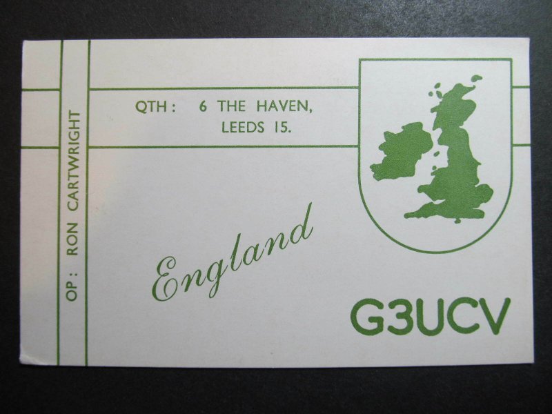 10409 Amateur Radio QSL Card ENGLAND