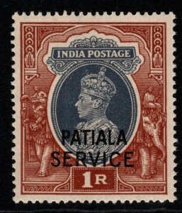 INDIA-PATIALA SGO82 1943 1r GREY & RED-BROWN MNH