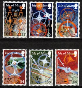 ISLE OF MAN 2000 History of Time; Scott 851-56, SG 869-74; MNH