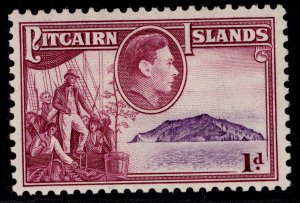 PITCAIRN ISLANDS GVI SG2, 1d mauve & magenta, M MINT.