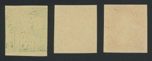 USA 575 576 577 - Imperf Trio - all are VF Mint never hinged & sound