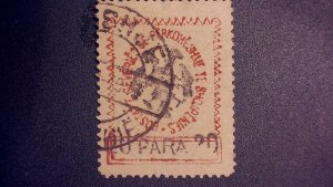 ALBANIA  29 1913 20 PA RED USED