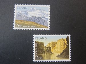 Iceland 1986 Sc 622-23 set MNH