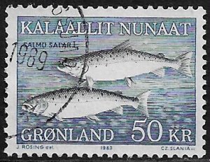 Greenland #141 Used Stamp - Fish (a)