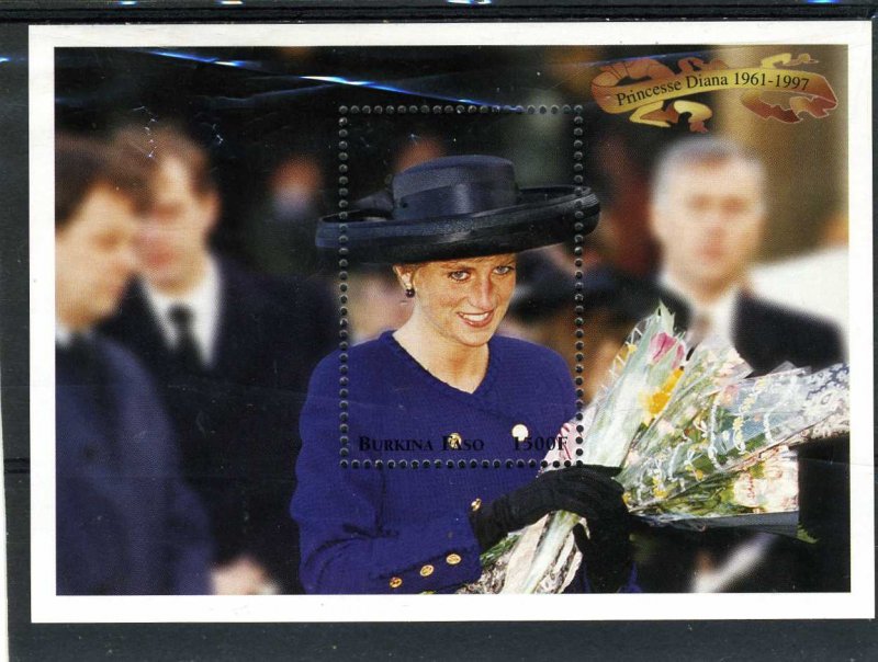 Burkina Faso 1998 PRINCESS DIANA s/s Perforated Mint (NH)