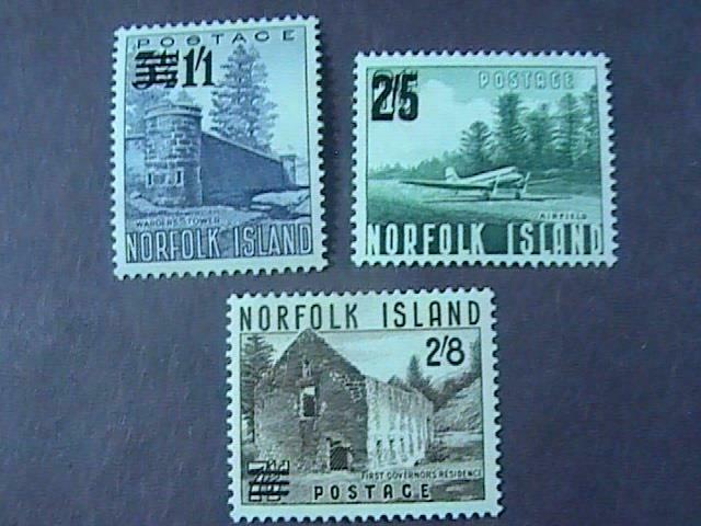 NORFOLK ISLAND # 26-28-MINT/HINGED--COMPLETE SET----QEII----1960